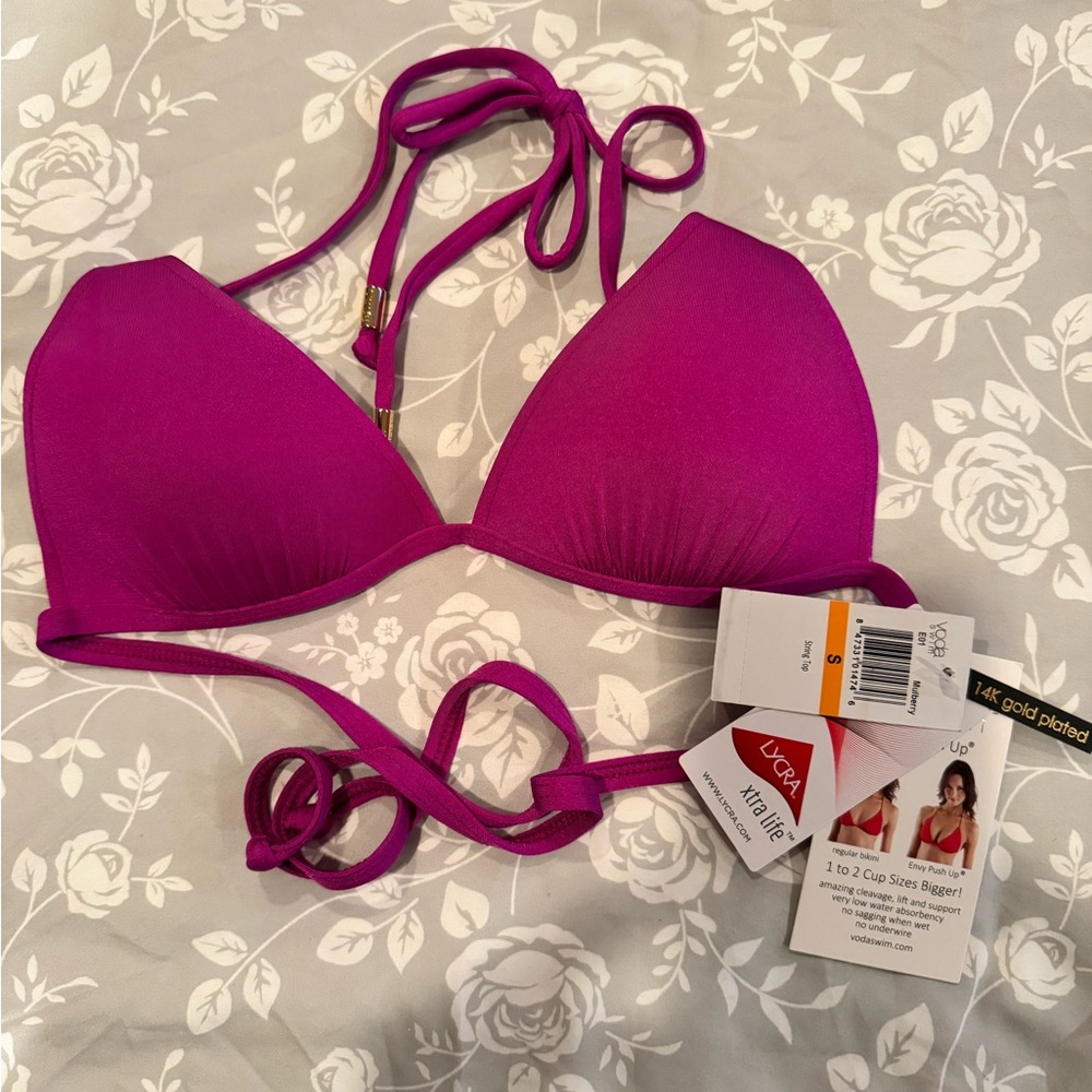 Lascana Purple Bikini Top